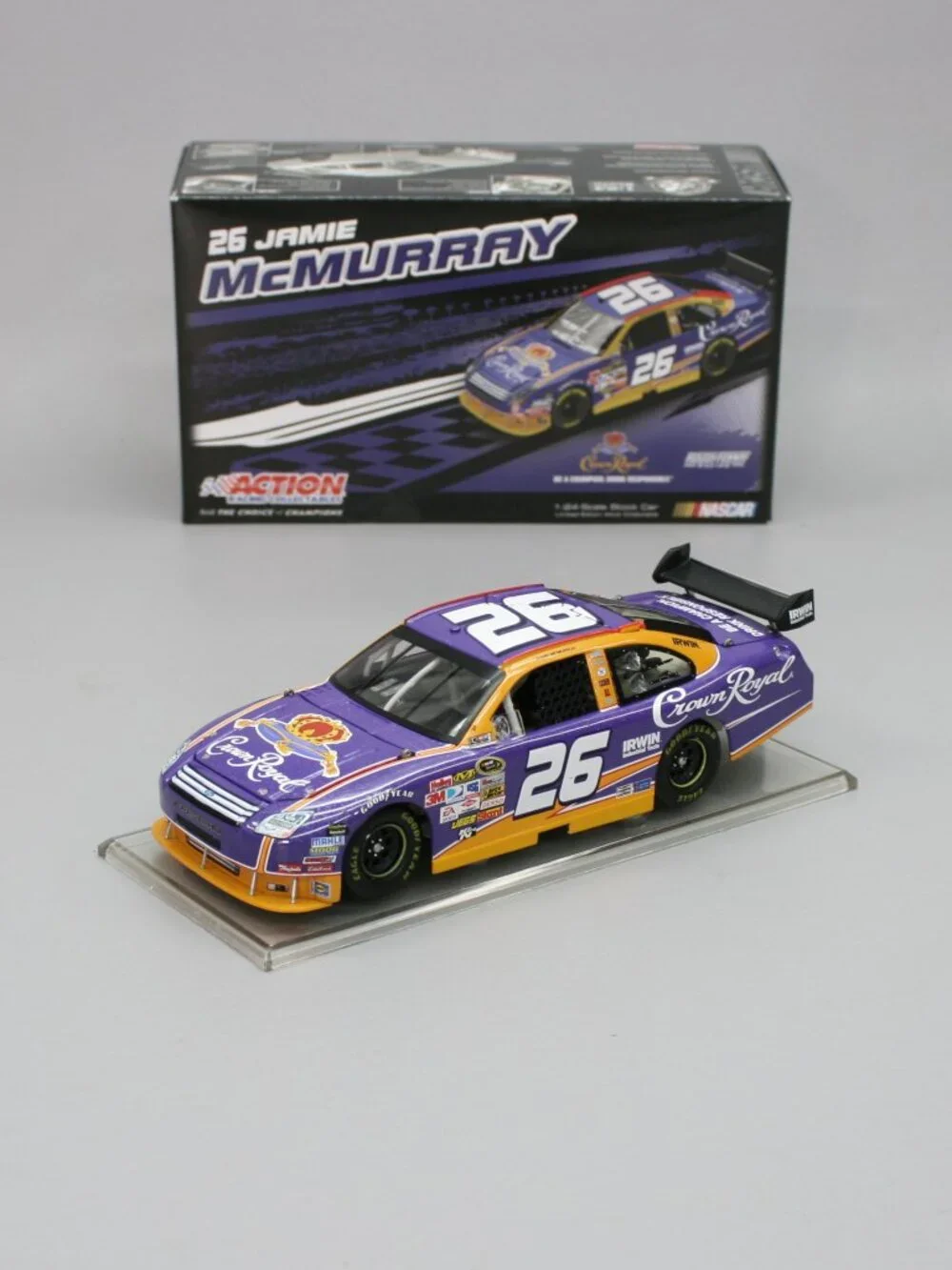 Jamie McMurray 26 Crown Royal 2009 Fusion 1:24 Roush Action Diecast NASCAR Stock